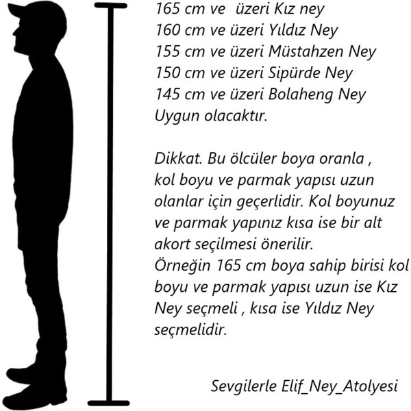 Elif Ney Elif Serisi Sipürde (Re) Sağ El Üstte -