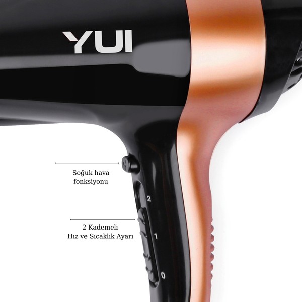 Yui Kb700 Turbo Dry Iyonik 2 Kademeli Saç Kurutma