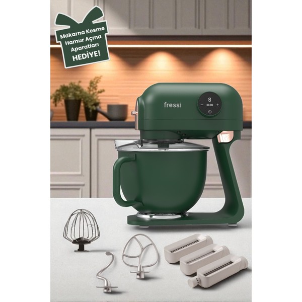 Fressi Fr-Sm2503 Allegro Tam Döküm Demir Standlı Mikser 1500W Güçlü 5 L Metal Hazne