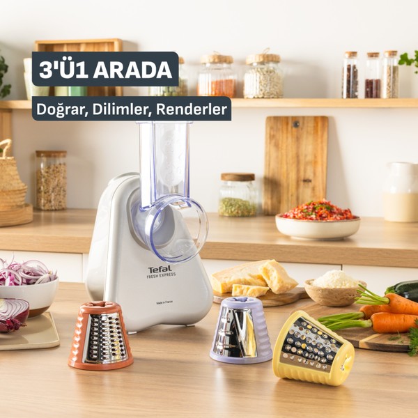 Tefal Fresh Express 150 Watt 3 Fonksiyonlu Doğrayıcı