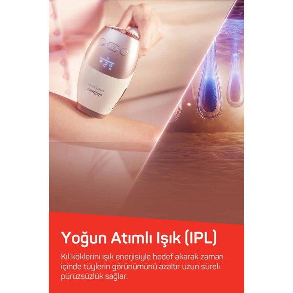 Arzum Ar5178 Sateentouch Ipl Lazer Epilasyon, 999.999 Atım,Evde Tüy Alma,Soğutmalı, 5 Kademe, Cilt