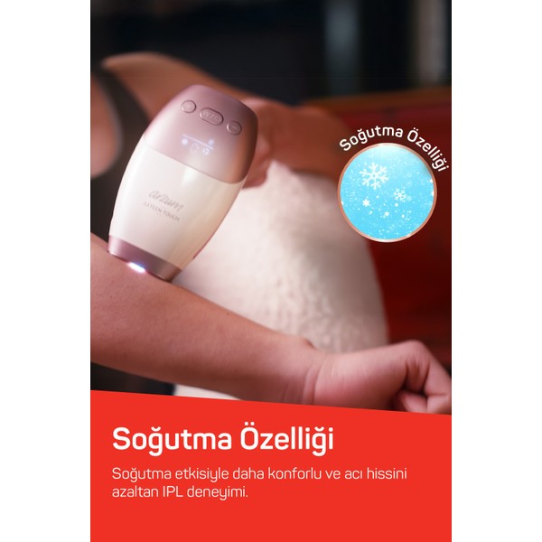 Arzum Ar5178 Sateentouch Ipl Lazer Epilasyon, 999.999 Atım,Evde Tüy Alma,Soğutmalı, 5 Kademe, Cilt