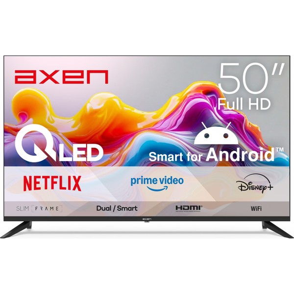 Axen Ax50Qfprl-A14S 50" 126 Ekran Uydu Alıcılı Full Hd Android Smart Qled