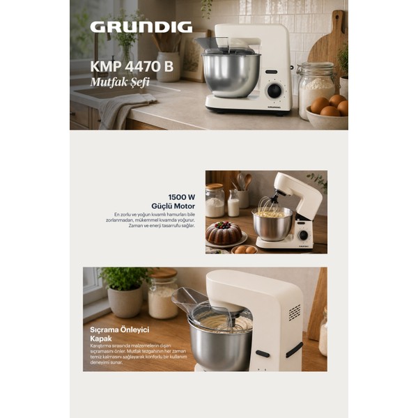 Grundig Kmp 4470 B 1500 W 5 L Mutfak
