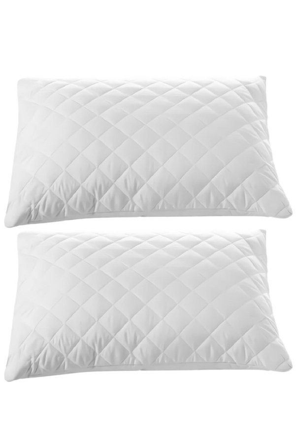 Taşçı 2 Adet Kapitoneli Yastık Kılıfı Alez 50X70 Cm Yastık Koruyucu Alez