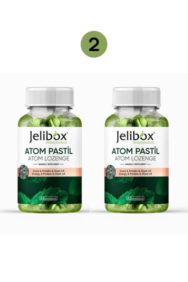 Jelibox Atom Pastil Enerji Pastili Okaliptus, Nane, Tarçın, Portakal 2 Adet