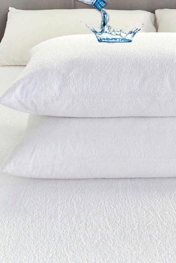 Mycey 2 Adet Bebek Yastığı Kılıfı 45X35 Cm Alez Sıvı Geçirmez Yastık Koruyucu Alez