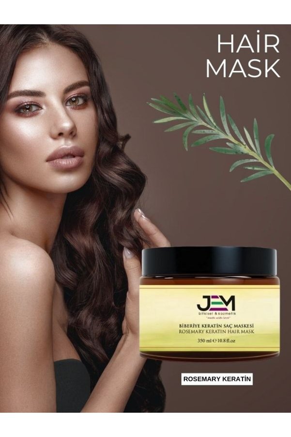 Jem Kozmetik Bitkisel Biberiye Saç Bakım Maskesi Keratin Biberiye Hair Mask