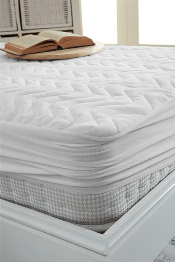 Evony Fitted Kapitoneli Alez 220X200 Cm Çift Kişilik Sıvı Geçirmez Çarşaf Yatak Koruyucu Alez