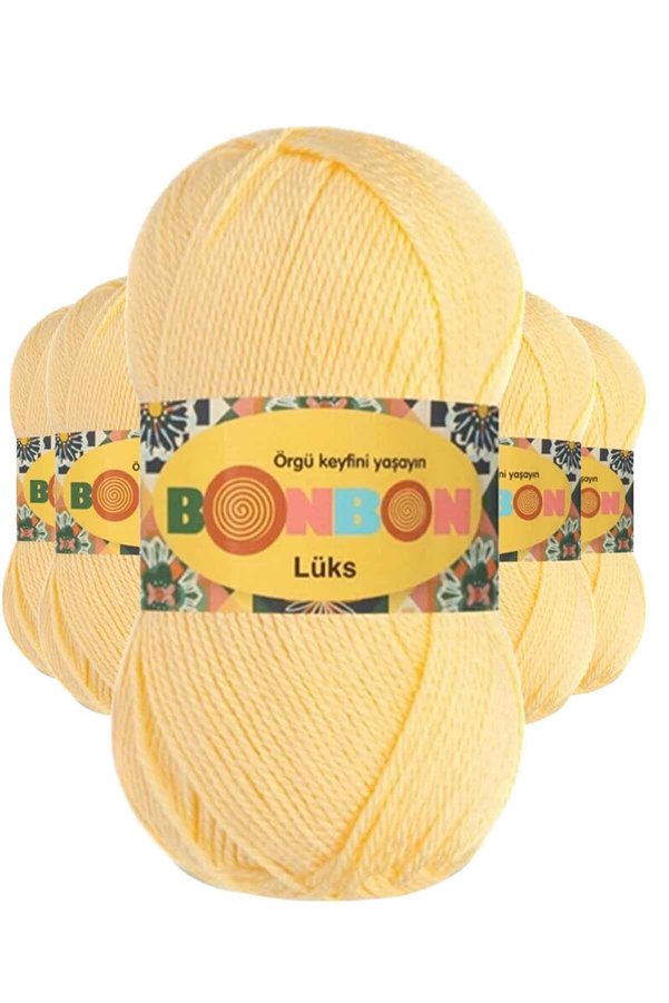 Nw Nessiworld 5 Adet Lüks Patik İpi Yünü Bebe Sarı 98292