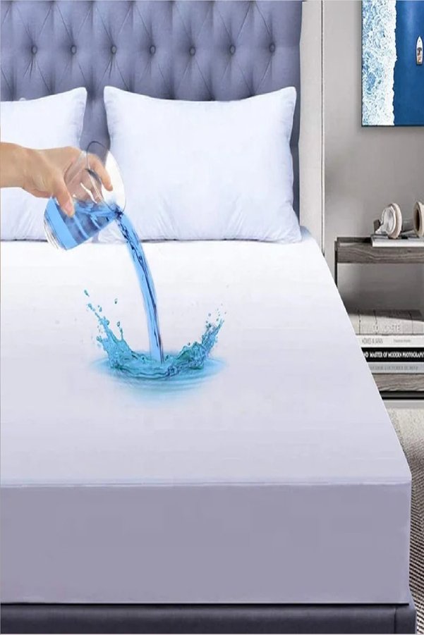Evony 160X200 30 Cm Fitted Pamuk Alez Çift Kişilik Sıvı Geçirmez Yatak Koruyucu Alez