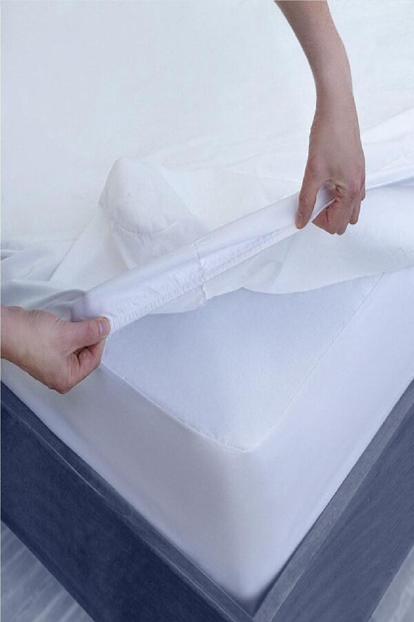 Divanev Fitted Alez 70X120 20 Cm Bebe Pamuk Kumaş Sıvı Geçirmez Yatak Koruyucu Alez