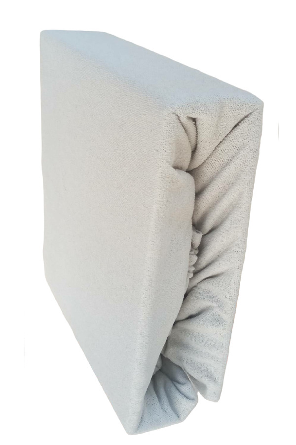Mycey Lastikli Streç Battal Boy Havlu Çarşaf 180X200 Cm Çok Açık Gri