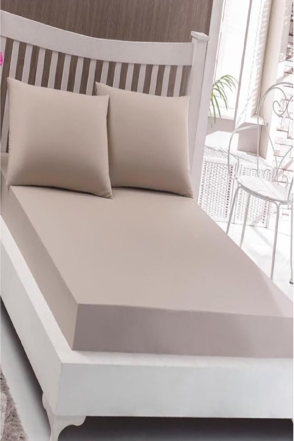 Bebesi Çift Kişilik Havlu Çarşaf Takımı Renk Açık Kahve 150X200 Cm