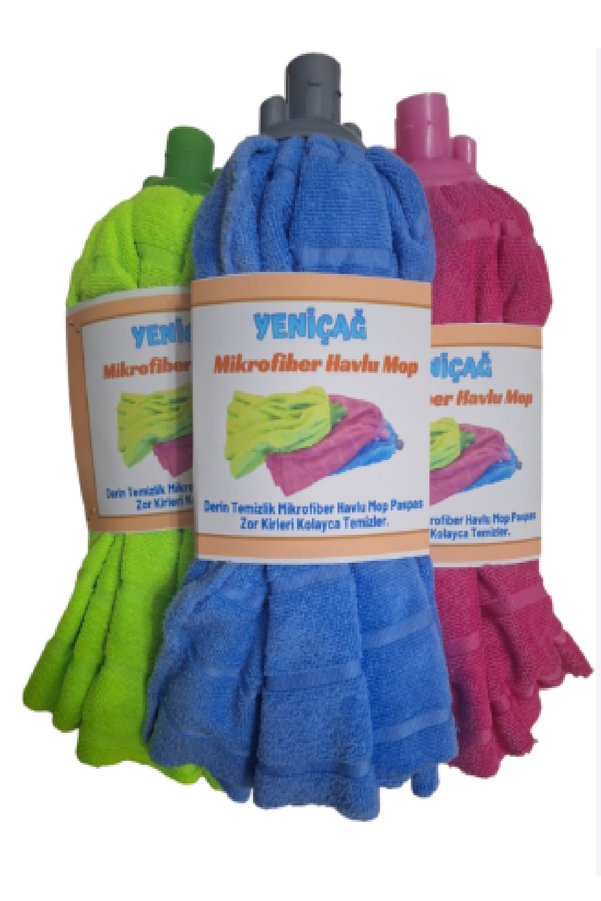 Yeniçağ Yeniçağ 3 Adet Mikrofiber Havlu Mop Paspas