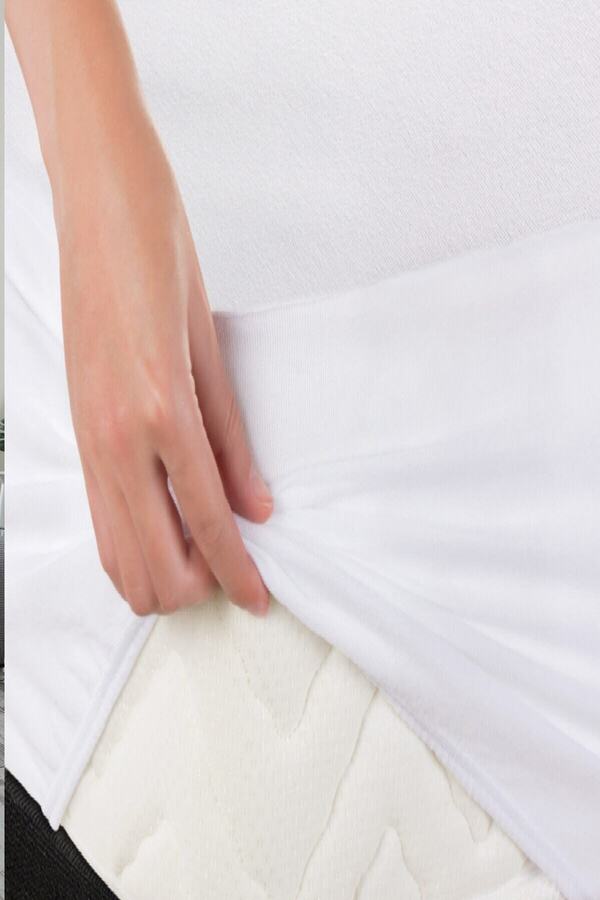 Divanev Fitted Alez 70X120 20 Cm Bebe Pamuk Kumaş Sıvı Geçirmez Yatak Koruyucu Alez
