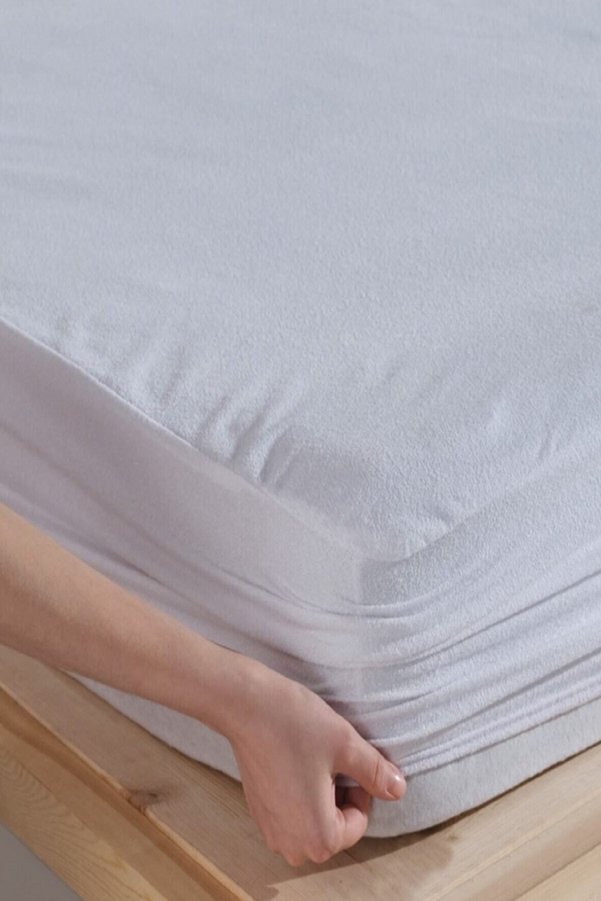 Divanev 70X110 Cm Fitted Alez Pamuk Sıvı Geçirmez Bebe Fitted Yatak Koruyucu Alez