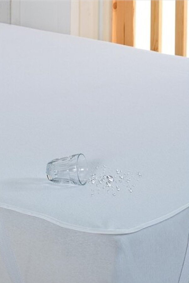 Bebesi Tek Kişilik Alezi 90X200 Cm Pamuk Kumaş Köşe Lastikli Yatak Koruyucu Alez