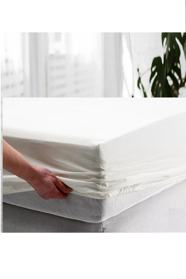 Altın Karma 70X120 Cm Pamuk Kumaş Full Kenar Fitted Sıvı Geçirmez Yatak Koruyucu Alez