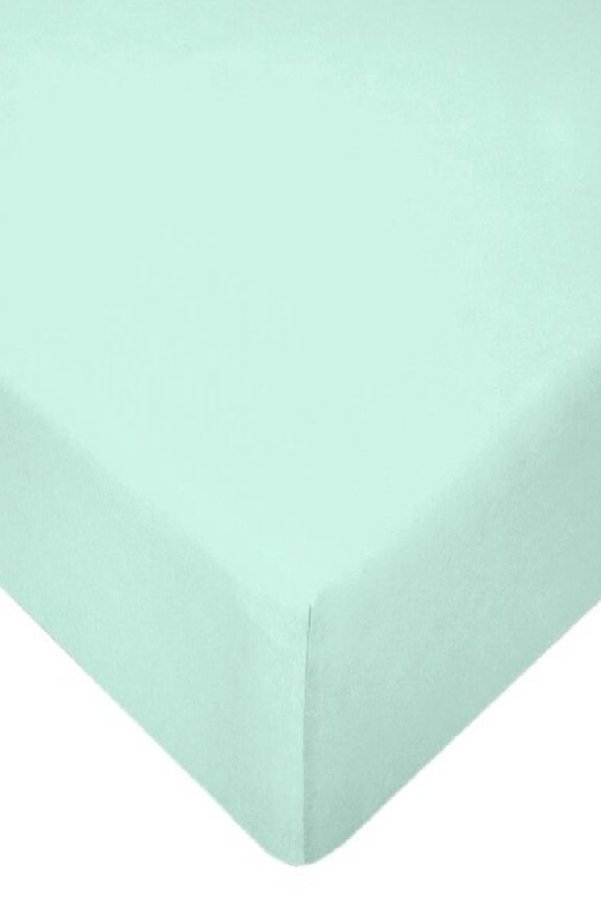 Evony Altın Karma Jersey Penye Pamuklu 100X200 Cm Tek Kişilik Lastikli Çarşaf Açık Yeşil
