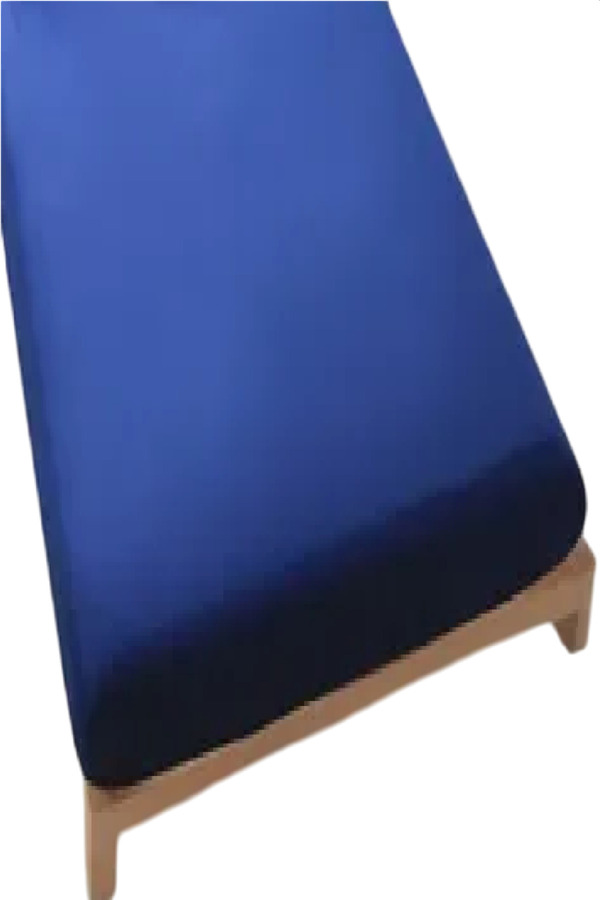 Evony Altın Karma Jersey Penye Pamuklu 100X200 Cm Tek Kişilik Lastikli Çarşaf Lacivert