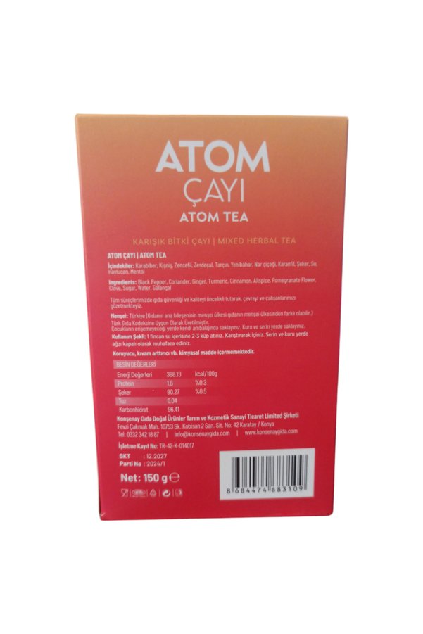 Alftamin Atom Çayı 150 Gr
