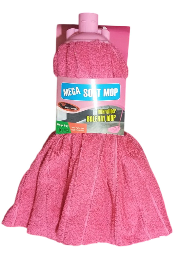 Mega Soft 1 Adet Mikrofiber Havlu Paspas Mop Xl Yedek Ucu Büyük Boy