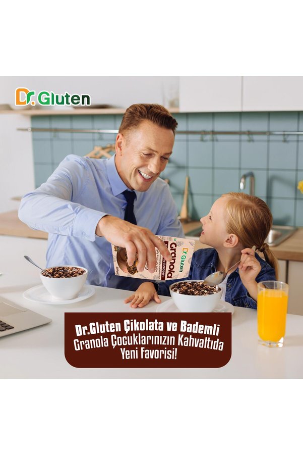Dr.gluten Dr Gluten Glutensiz Granola Çikolata-Badem 250 Gr
