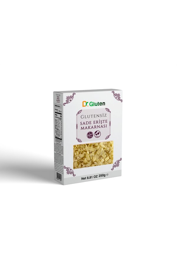 Dr.gluten Dr Gluten Glutensiz Sade Erişte Makarnası 250 Gr