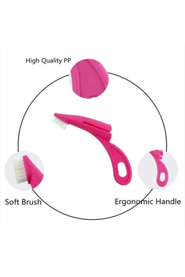 Ethab Ticaret Glbl-Tstil4136 Ergonomik Evcil Hayvan Diş Fırçası