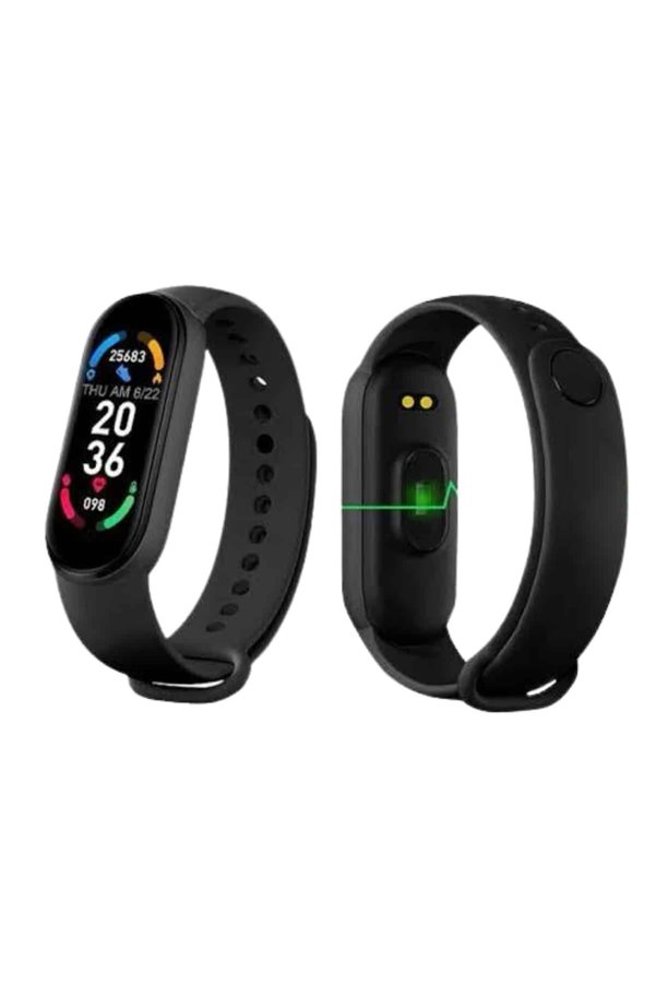 Markentegra M6 Akıllı Bileklik Siyah Adımsayar Spor Takibi Android Ve İos Uyumlu