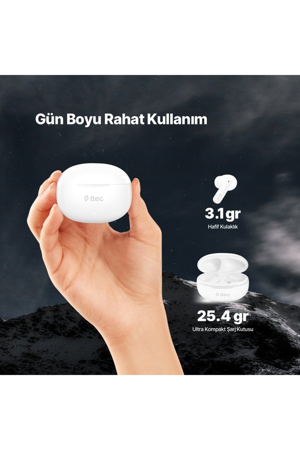 Ttec Airbeat Clap Gerçek Kablosuz Tws Bluetooth Kulaklık- 2Km160