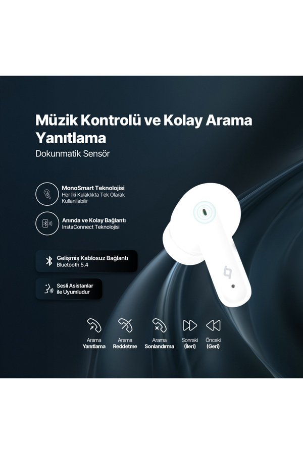 Ttec Airbeat Clap Gerçek Kablosuz Tws Bluetooth Kulaklık- 2Km160