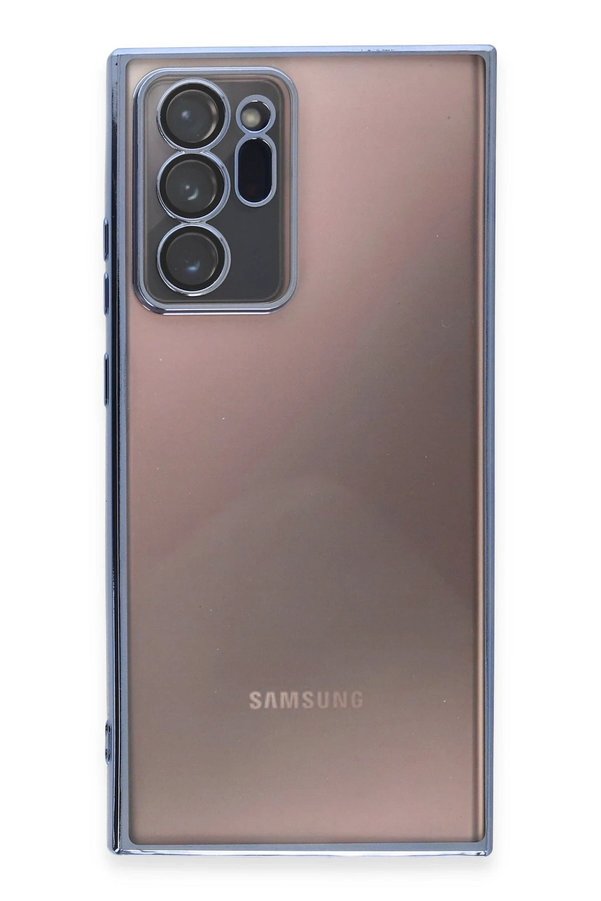 Samsung Galaxy Note 20 Ultra Kılıf Lensli̇ Si̇li̇kon - Açık Mavi̇ - Dropx1787-4604