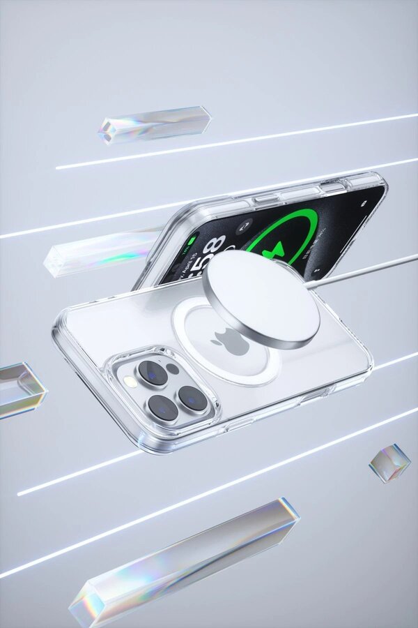 İphone 16 Pro Gleam Pc Sert Magsafe Kılıf - Şeffaf - Dropx6919-5144