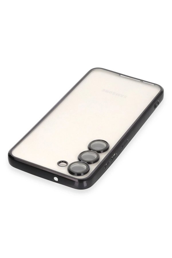 Samsung Galaxy S23 Kılıf Lensli̇ Si̇li̇kon - Si̇yah - Dropx9562-5378