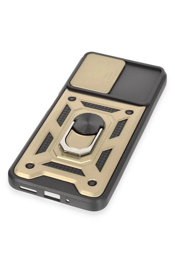 Xi̇aomi̇ Redmi̇ Note 12 5G Kılıf Pars Lens Yüzüklü Si̇li̇kon - Gold - Dropx1996-3331