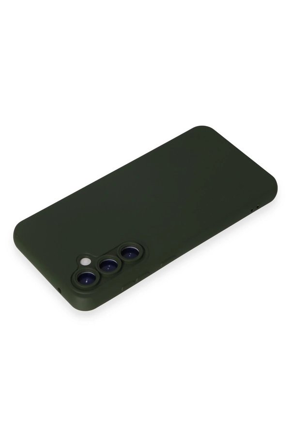 Samsung Galaxy S23 Fe Kılıf Nano İçi̇ Kadi̇fe Si̇li̇kon - Koyu Yeşi̇l - Dropx4401-8023