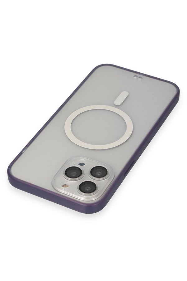İphone 14 Pro Kılıf Grand Magneti̇csafe Kapak - Mor - Dropx8753-3647