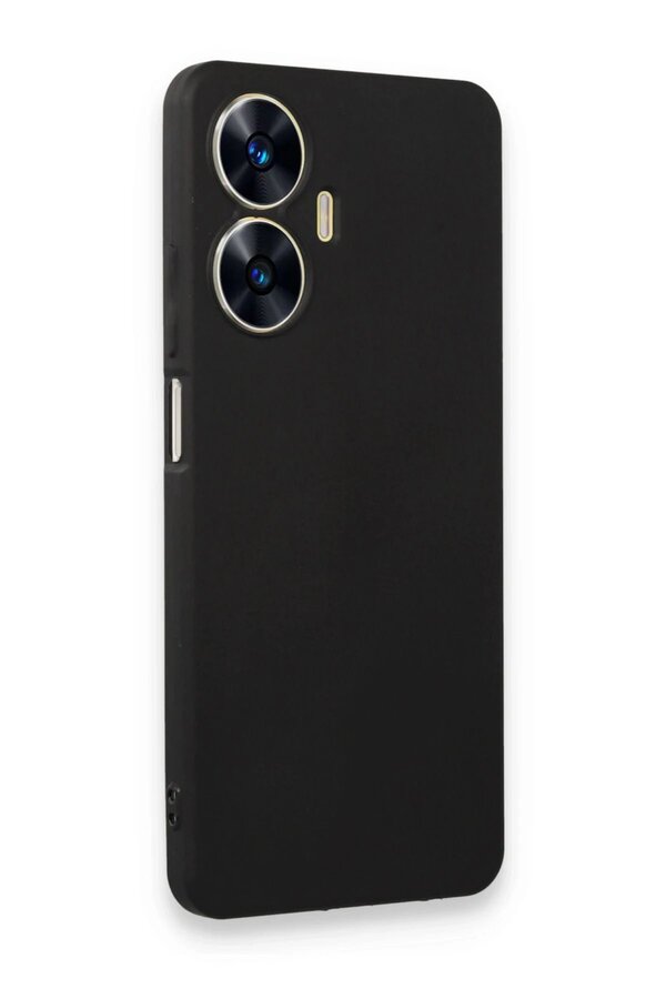 Realme C55 Kılıf Fi̇rst Si̇li̇kon - Si̇yah - Dropx4665-3073