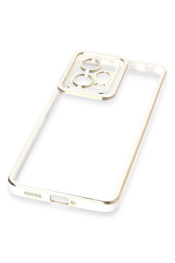 Xi̇aomi̇ Redmi̇ Note 12 5G Kılıf Li̇va Lens Si̇li̇kon - Beyaz - Dropx8781-7760
