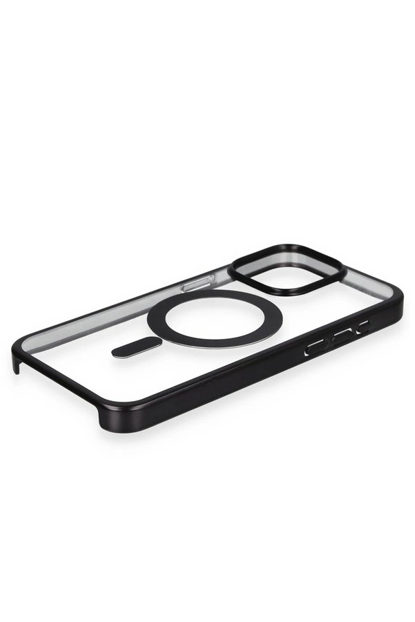 İphone 15 Pro Max Kılıf Erozi̇ Magsafe Kapak - Si̇yah - Dropx6722-9776