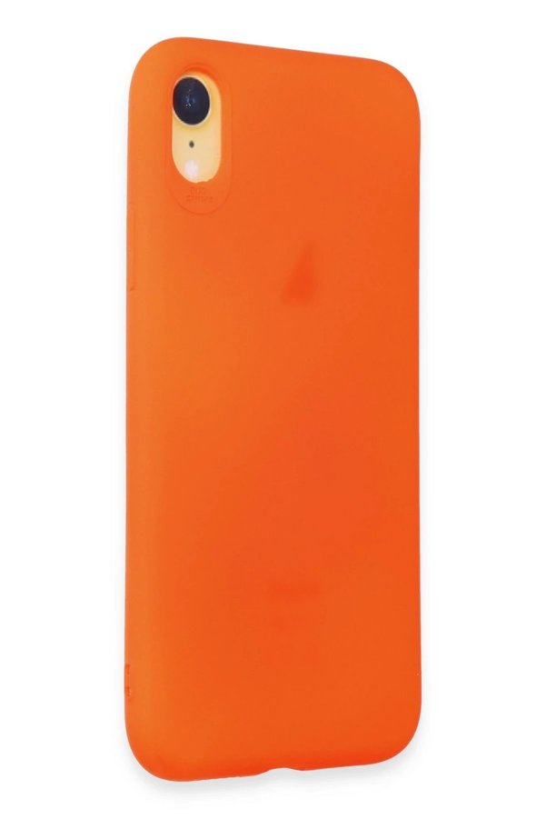 İphone Xr Kılıf Fi̇rst Si̇li̇kon - Parlak Turuncu - Dropx4076-4733