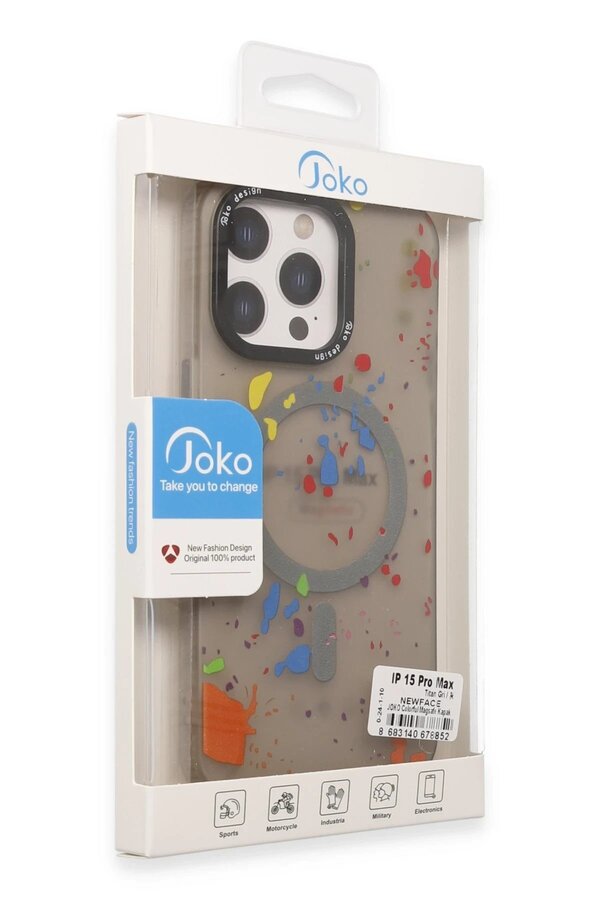 İphone 14 Pro Colorful Magsafe Kapak - Si̇yah - Dropx4622-8422