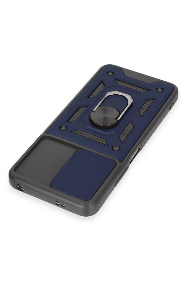 Xi̇aomi̇ Redmi̇ Note 12 5G Kılıf Pars Lens Yüzüklü Si̇li̇kon - Laci̇vert - Dropx1342-2653