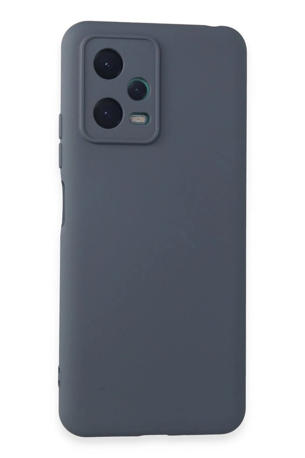 CepteToptan Xiaomi Redmi Note 12 5G Kılıf Nano içi Kadife Silikon - Gri - DROPX2621-4625