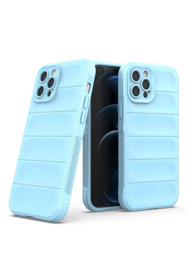 İphone 12 Pro Kılıf Opti̇mum Si̇li̇kon - Sky Blue - Dropx6970-7976