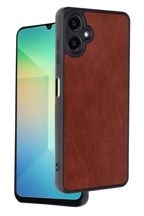 Samsung Galaxy A06 Kılıf Aras Deri̇ Kapak - Bordo - Dropx2752-7141
