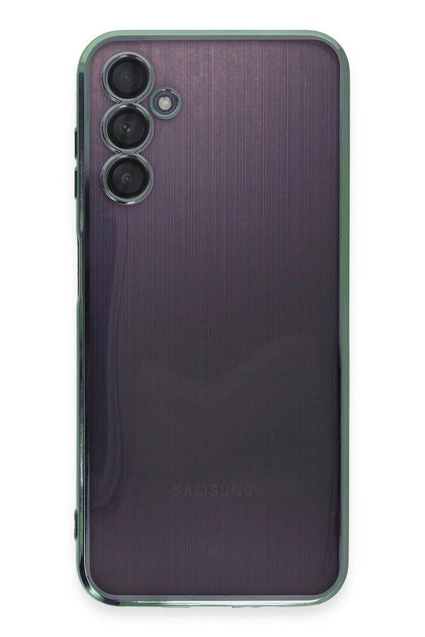 Samsung Galaxy A14 4G Kılıf Lensli̇ Si̇li̇kon - Yeşi̇l - Dropx1763-6552