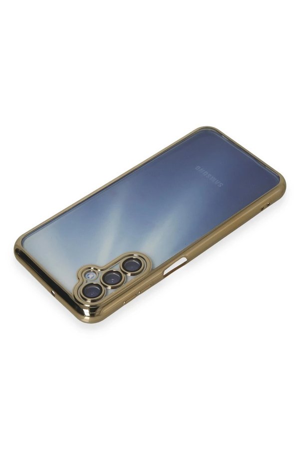 Samsung Galaxy A25 5G Kılıf Lensli̇ Si̇li̇kon - Gold - Dropx8959-7953